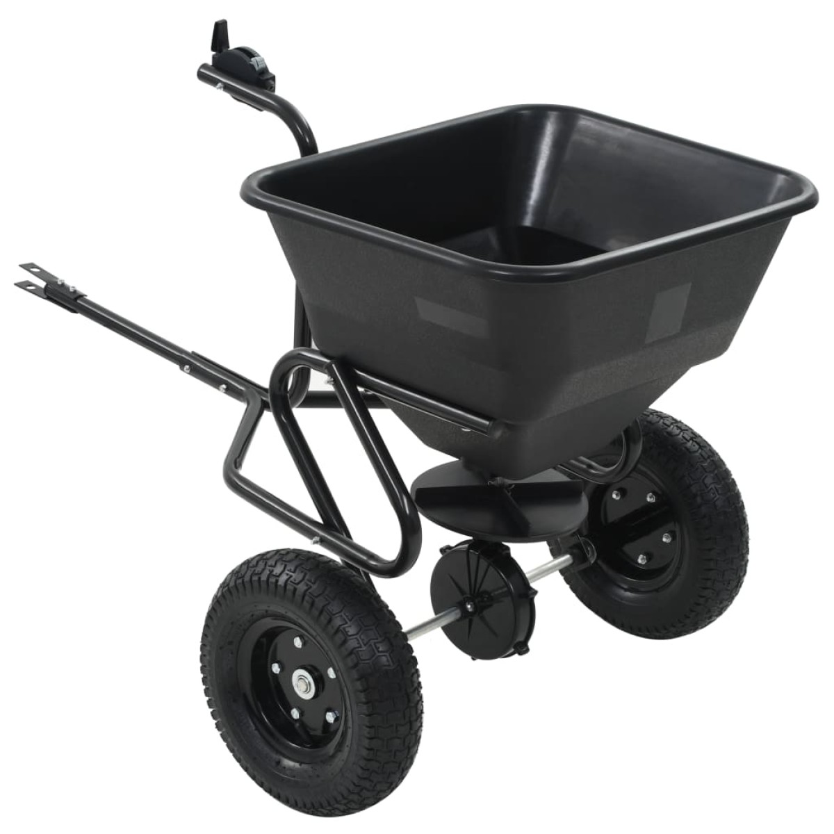 vidaXL Διανομέας Αλατιού Ελκόμενος 45 L 125x74x79 εκ. από PVC/Ατσάλι