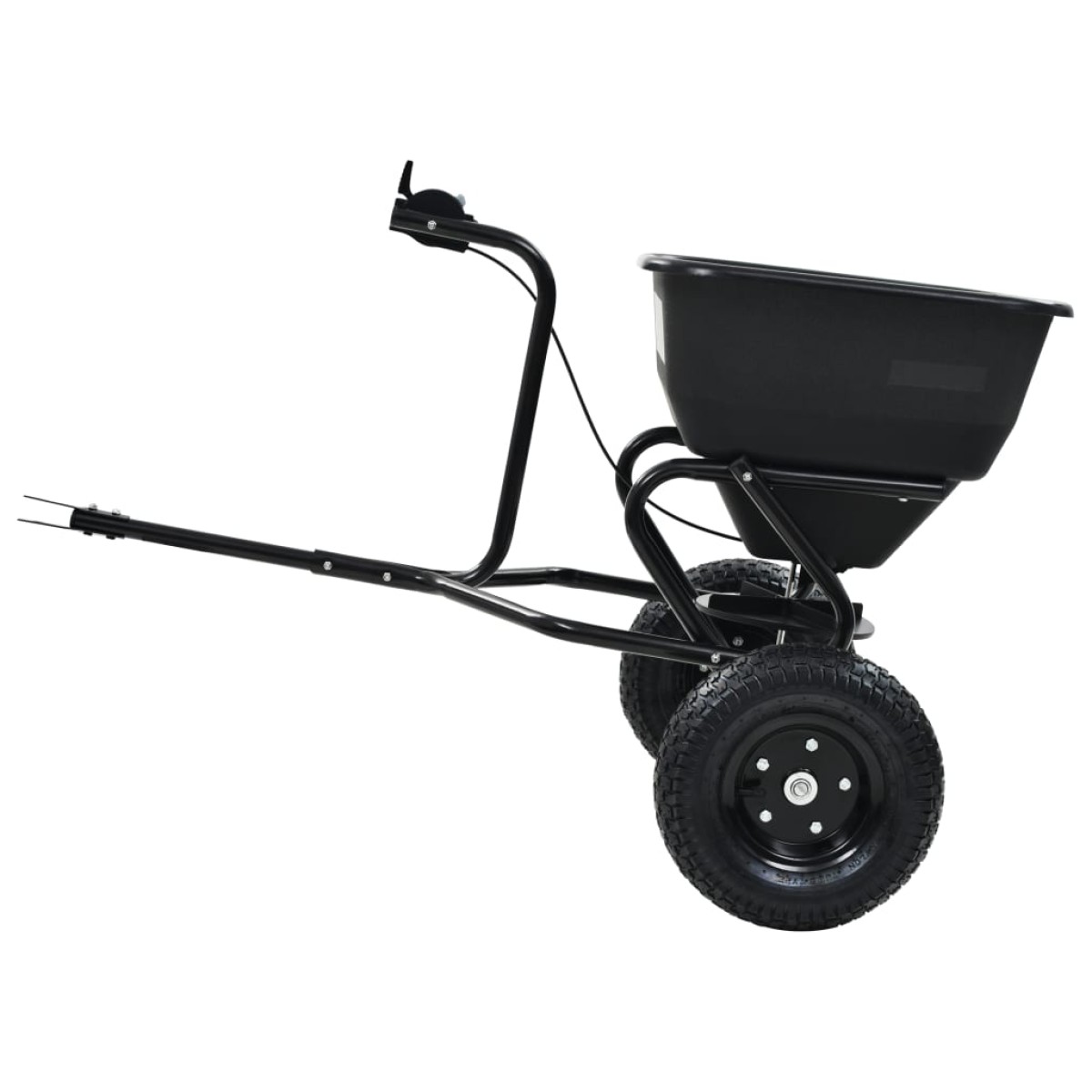 vidaXL Διανομέας Αλατιού Ελκόμενος 45 L 125x74x79 εκ. από PVC/Ατσάλι