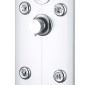 vidaXL Στήλη Ντους Υδρομασάζ Ασημί 25 x 43 x 120 εκ.