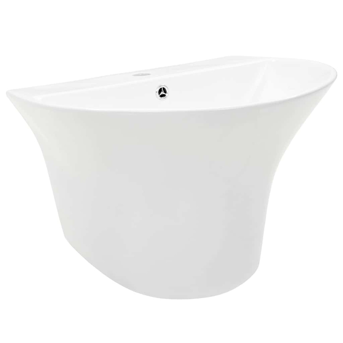 vidaXL Λεκάνη Λευκό 56 x 48 x 42 εκ. Γυαλιστερή Κεραμική