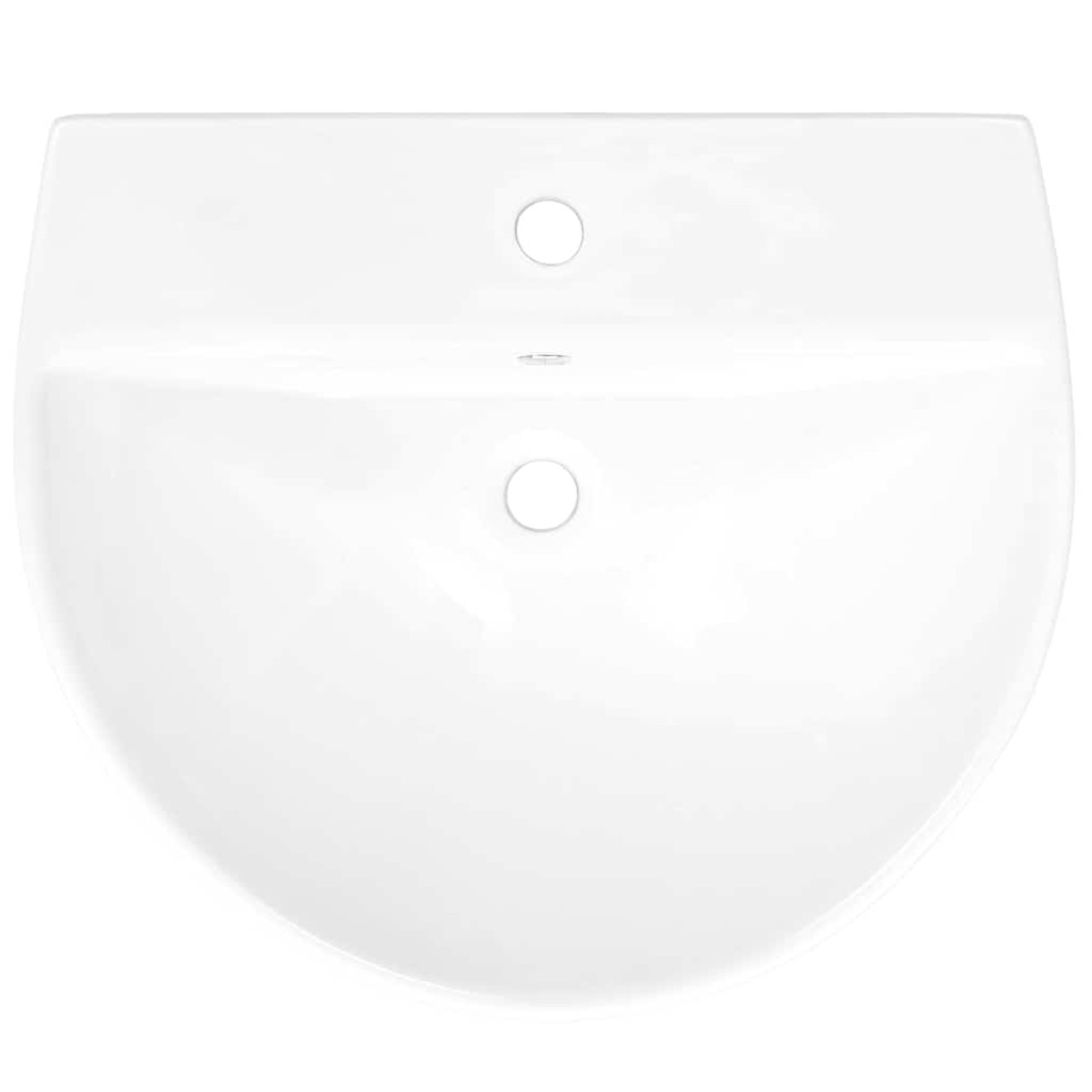 vidaXL Λεκάνη Λευκό 56 x 48 x 42 εκ. Γυαλιστερή Κεραμική