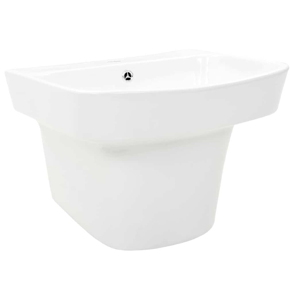vidaXL Λεκάνη Λευκό 50 x 45 x 41 εκ. Γυαλιστερή Κεραμική