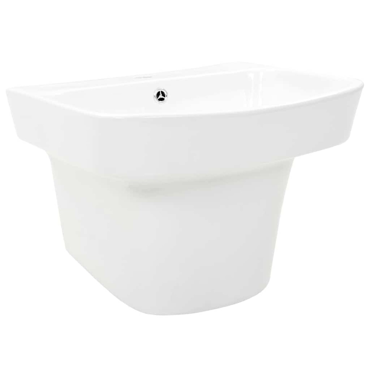 vidaXL Λεκάνη Λευκό 50 x 45 x 41 εκ. Γυαλιστερή Κεραμική