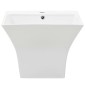 vidaXL Νιπτήρας Επιτοίχιος Λευκός 500 x 450 x 410 χιλ. Κεραμικός