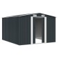 vidaXL Αποθήκη Κήπου Ανθρακί 257 x 298 x 178 εκ. από Μέταλλο