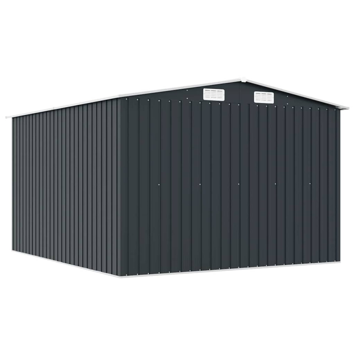 vidaXL Αποθήκη Κήπου Ανθρακί 257 x 298 x 178 εκ. από Μέταλλο