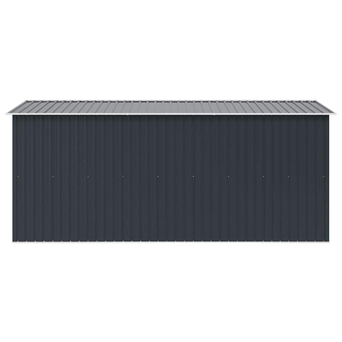vidaXL Αποθήκη Κήπου Ανθρακί 257 x 392 x 181 εκ. από Μέταλλο
