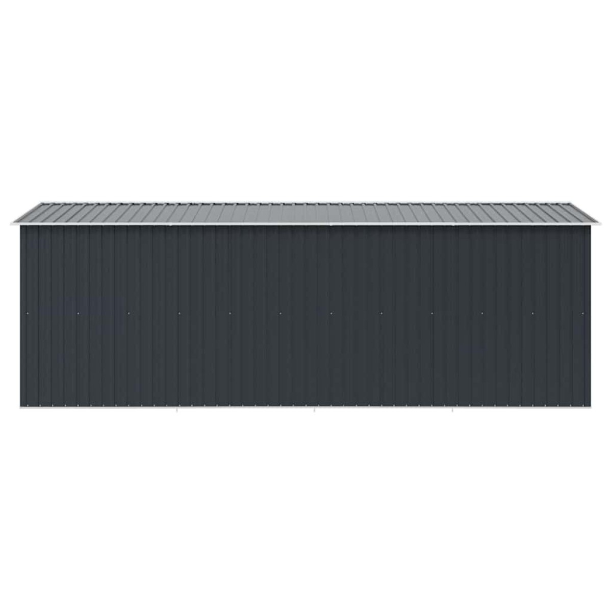 vidaXL Αποθήκη Κήπου Ανθρακί 257 x 489 x 181 εκ. από Μέταλλο