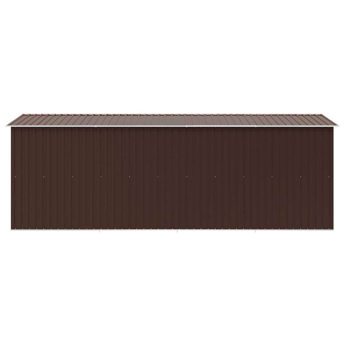 vidaXL Αποθήκη Κήπου Καφέ 257 x 489 x 181 εκ. από Μέταλλο