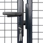vidaXL Πόρτα Περίφραξης με Πλέγμα Γκρι 289 x 100 εκ. Γαλβαν. Χάλυβας