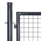 vidaXL Πόρτα Περίφραξης με Πλέγμα Γκρι 289 x 150 εκ. Γαλβαν. Χάλυβας