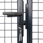 vidaXL Πόρτα Περίφραξης με Πλέγμα Γκρι 289 x 175 εκ. Γαλβαν. Χάλυβας