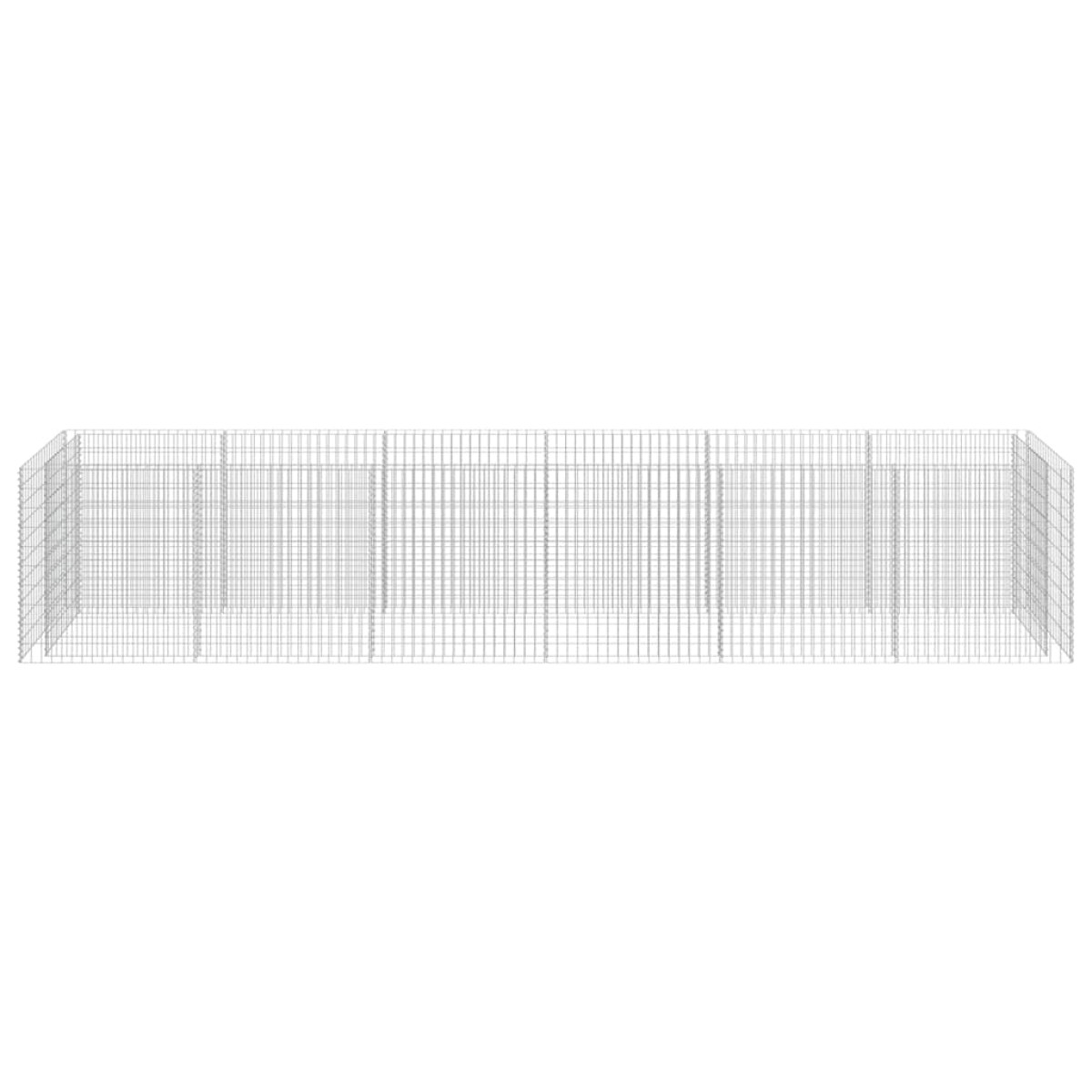 vidaXL Συρματοκιβώτιο-Γλάστρα Υπερυψωμένη 540x90x100 εκ. Γαλβ. Χάλυβας