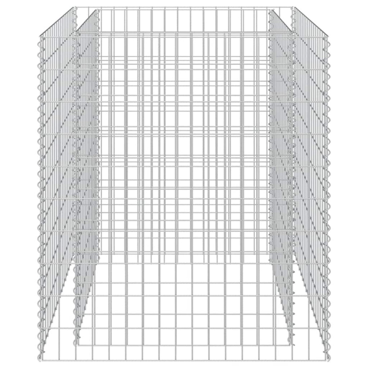 vidaXL Συρματοκιβώτιο-Γλάστρα Υπερυψωμένη 90x90x100 εκ. Γαλβ. Χάλυβας