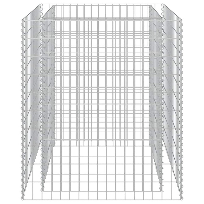 vidaXL Συρματοκιβώτιο-Γλάστρα Υπερυψωμένη 90x90x100 εκ. Γαλβ. Χάλυβας