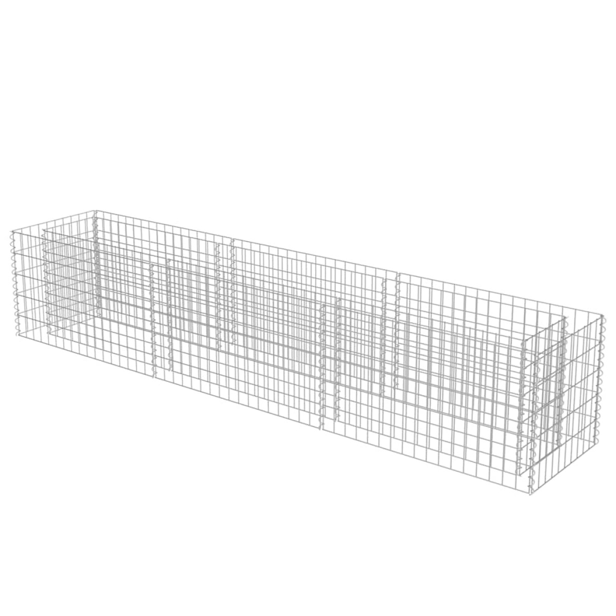 vidaXL Συρματοκιβώτιο-Γλάστρα Υπερυψωμένη 270x50x50 εκ. Γαλβ. Χάλυβας