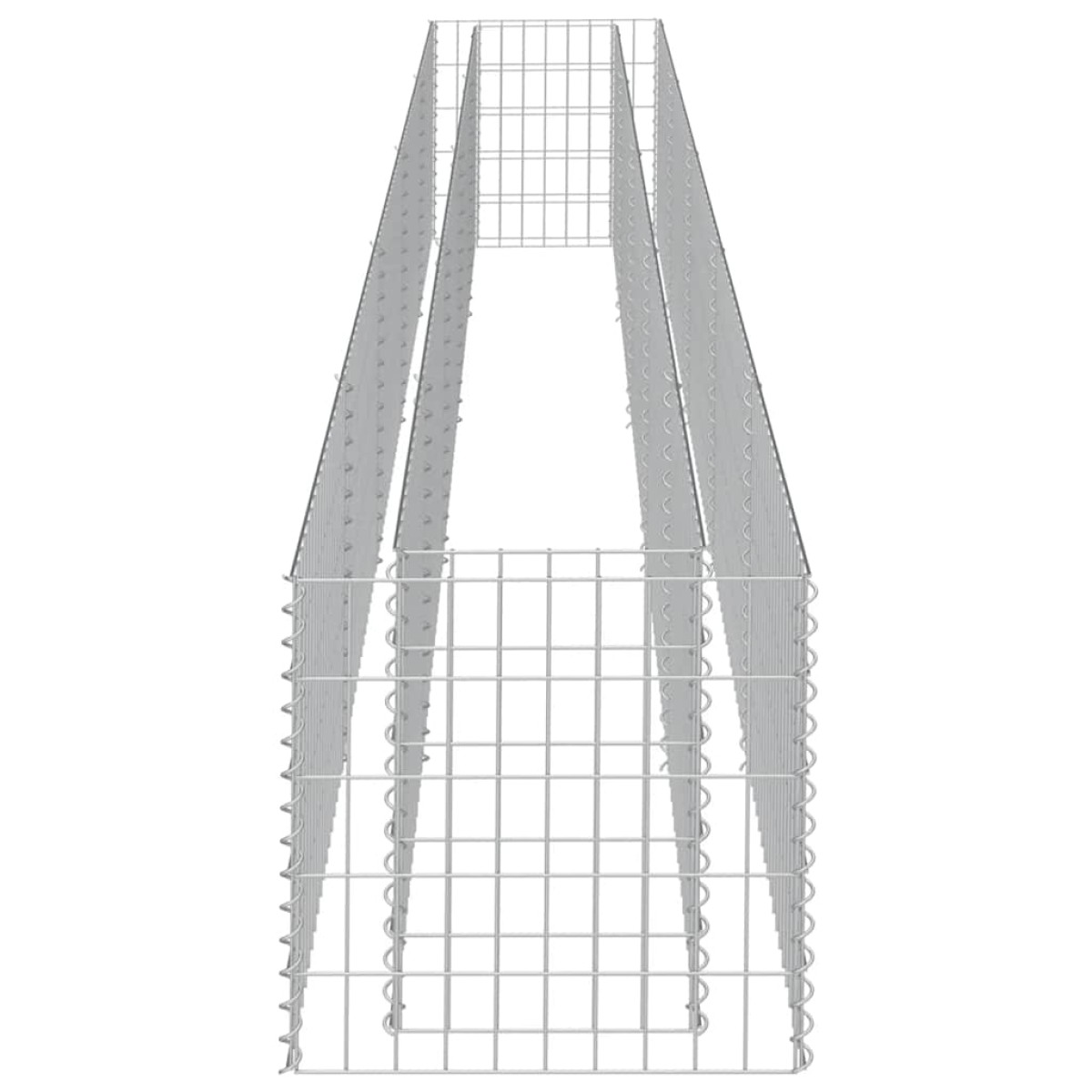 vidaXL Συρματοκιβώτιο-Γλάστρα Υπερυψωμένη 450x50x50 εκ. Γαλβ. Χάλυβας