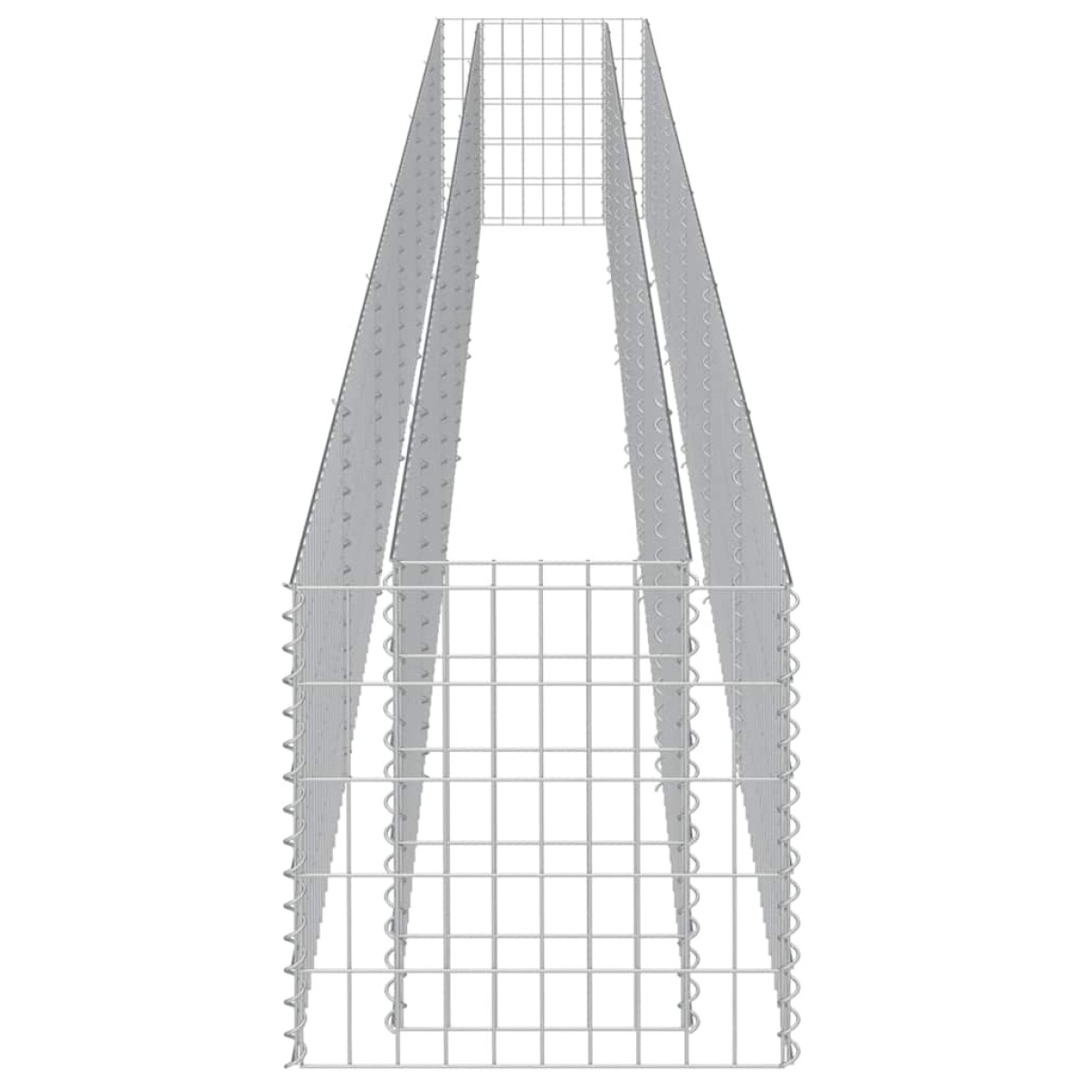 vidaXL Συρματοκιβώτιο-Γλάστρα Υπερυψωμένη 540x50x50 εκ. Γαλβ. Χάλυβας