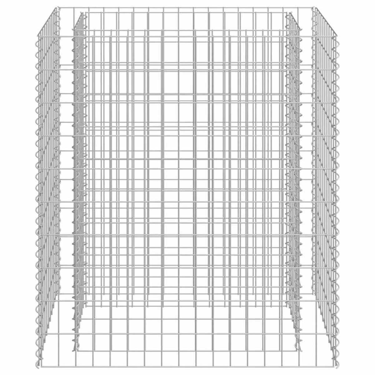 vidaXL Συρματοκιβώτιο-Γλάστρα Υπερυψωμένη 90x50x100 εκ. Γαλβ. Χάλυβας