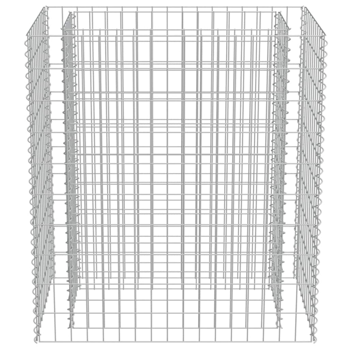 vidaXL Συρματοκιβώτιο-Γλάστρα Υπερυψωμένη 90x50x100 εκ. Γαλβ. Χάλυβας