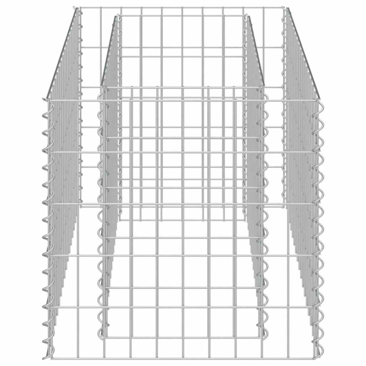 vidaXL Συρματοκιβώτιο-Γλάστρα Υπερυψωμένη 90x50x50 εκ. Γαλβ. Χάλυβας