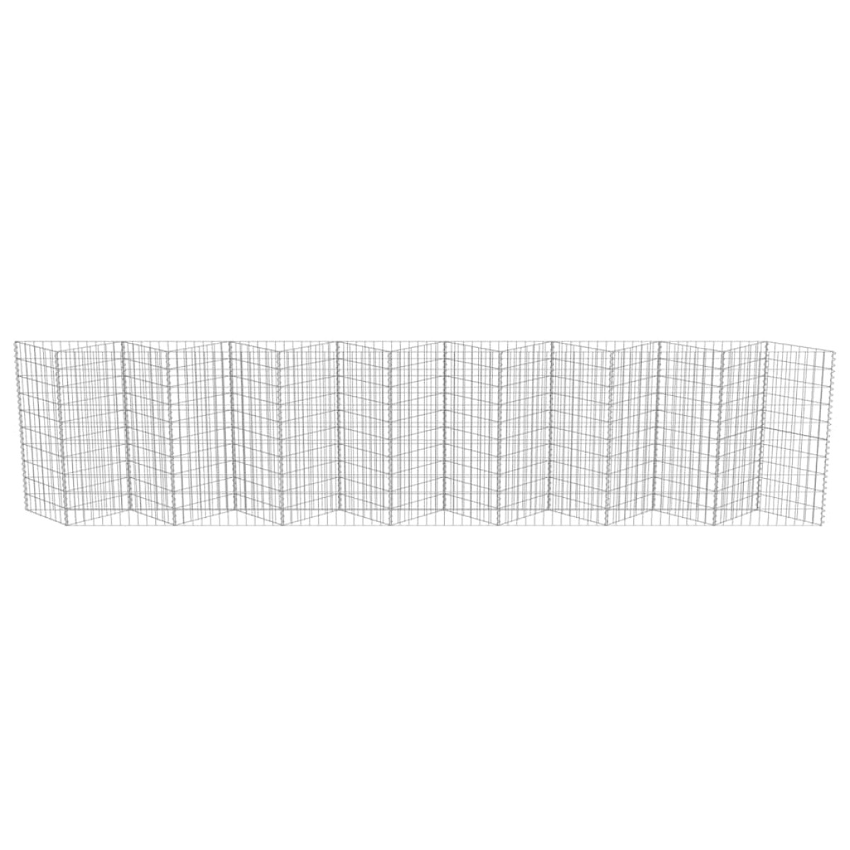 vidaXL Συρματοκιβώτιο Τοίχος 450x30x100 εκ. από Γαλβανισμένο Χάλυβα