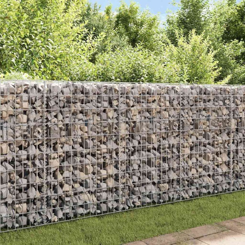vidaXL Συρματοκιβώτιο Τοίχος 450x30x100 εκ. από Γαλβανισμένο Χάλυβα