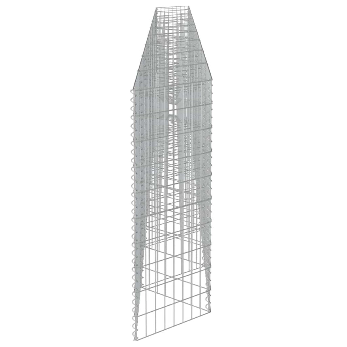 vidaXL Συρματοκιβώτιο Τοίχος 630x30x100 εκ. από Γαλβανισμένο Χάλυβα