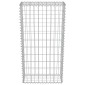 vidaXL Συρματοκιβώτιο Τοίχος 50x20x100 εκ. Γαλβαν.Χάλυβας + Καλύμματα