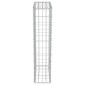 vidaXL Συρματοκιβώτιο Τοίχος 50x20x100 εκ. Γαλβαν.Χάλυβας + Καλύμματα