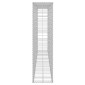 vidaXL Συρματοκιβώτιο Τοίχος 200x20x85 εκ. Γαλβαν. Ατσάλι + Καλύμματα