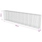 vidaXL Συρματοκιβώτιο Τοίχος 600x50x150 εκ. Γαλβαν.Χάλυβας + Καλύμματα