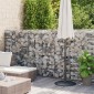 vidaXL Συρματοκιβώτιο Τοίχος 600x50x150 εκ. Γαλβαν.Χάλυβας + Καλύμματα