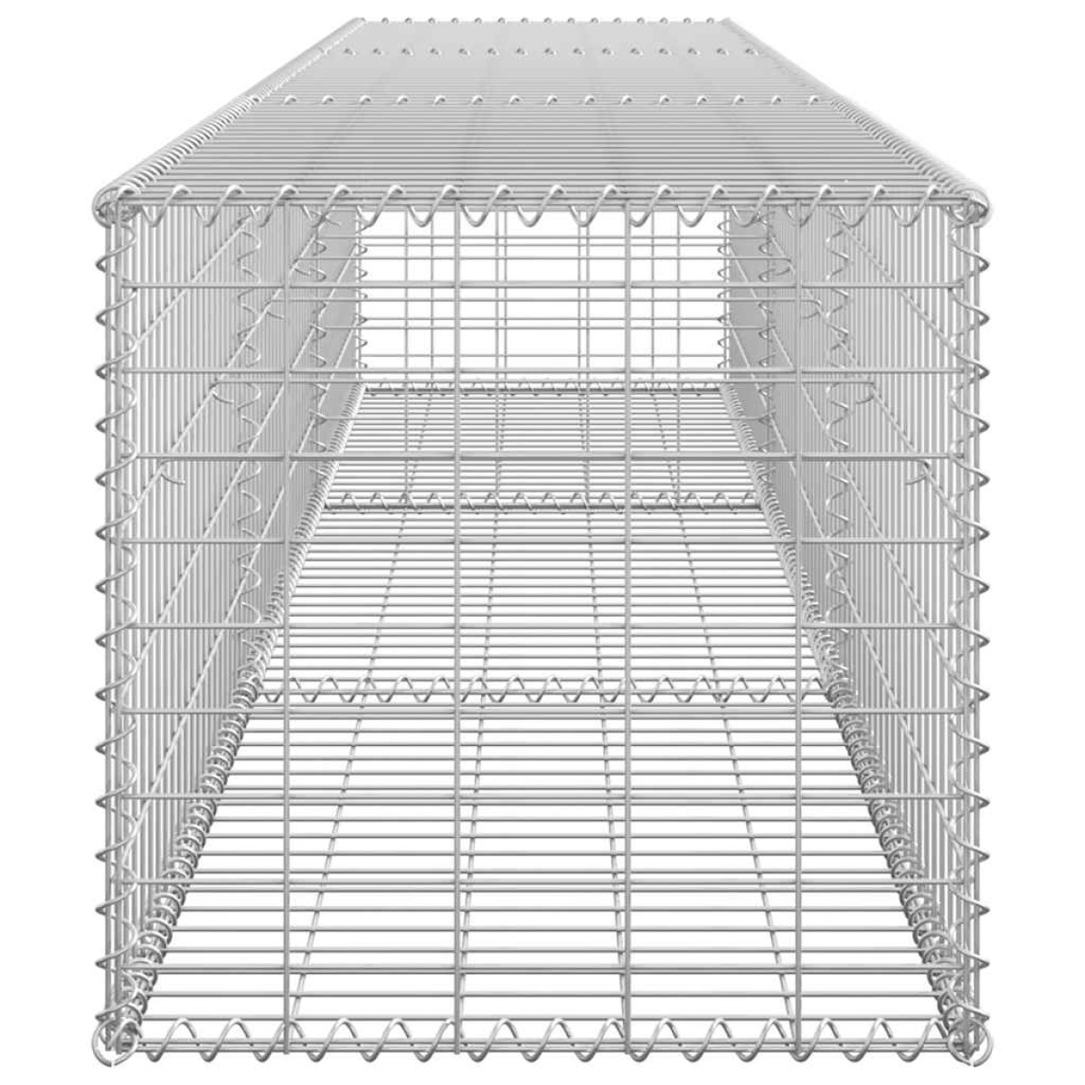 vidaXL Συρματοκιβώτιο Τοίχος 300x50x50 εκ. Γαλβαν.Χάλυβας + Καλύμματα
