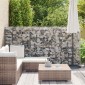 vidaXL Συρματοκιβώτιο Τοίχος 300x50x150 εκ. Γαλβαν.Χάλυβας + Καλύμματα