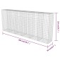 vidaXL Συρματοκιβώτιο Τοίχος 300x50x150 εκ. Γαλβαν.Χάλυβας + Καλύμματα