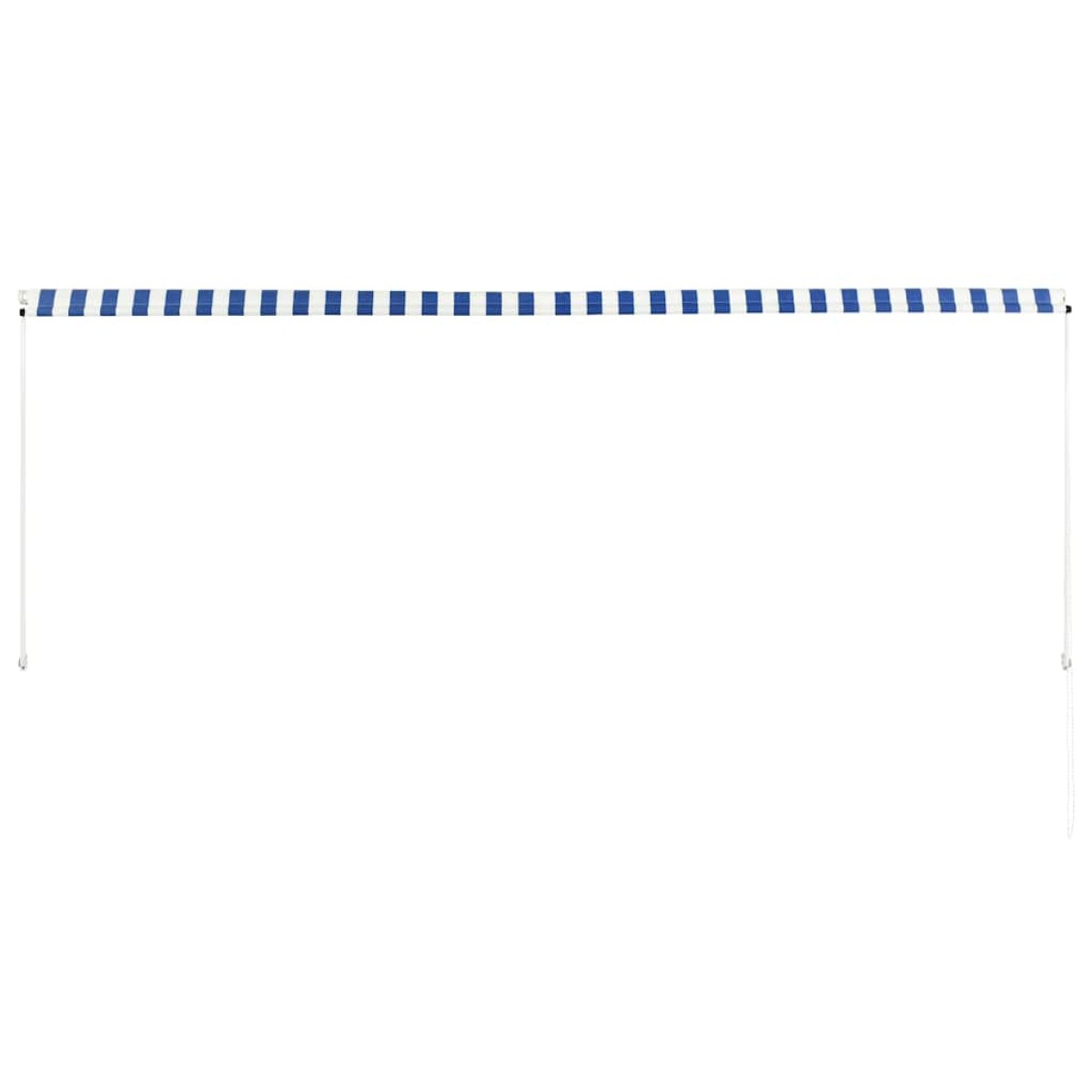vidaXL Τέντα Συρόμενη Μπλε / Λευκό 350 x 150 εκ.