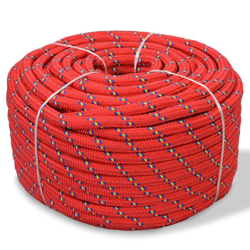 vidaXL Σχοινί Ναυτιλίας Κόκκινο 16 χιλ. 50 μ. από Πολυπροπυλένιο