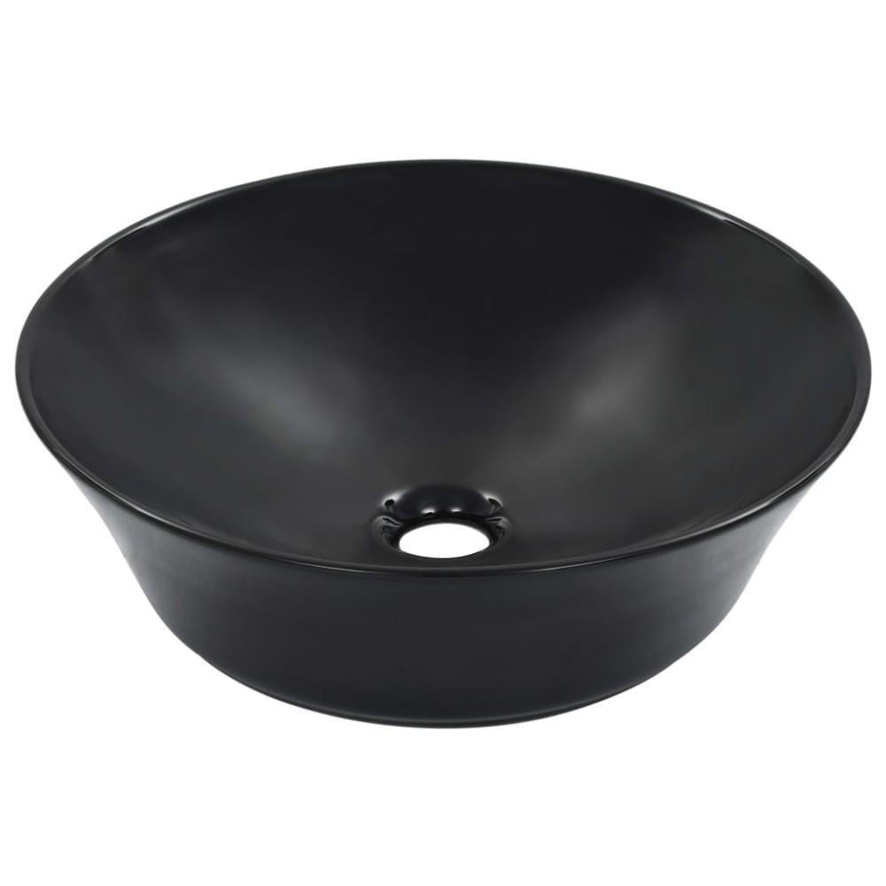 vidaXL Νιπτήρας Μαύρος 41 x 12,5 εκ. Κεραμικός