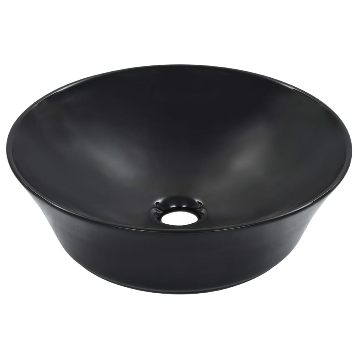 vidaXL Νιπτήρας Μαύρος 41 x 12,5 εκ. Κεραμικός