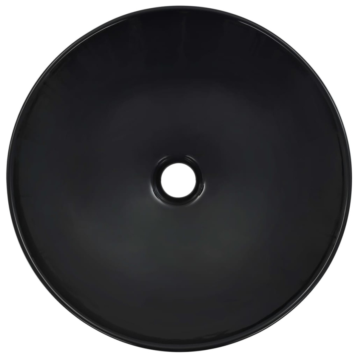vidaXL Νιπτήρας Μαύρος 41 x 12,5 εκ. Κεραμικός