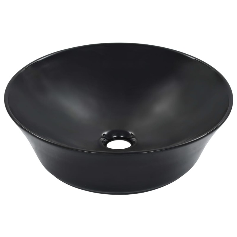 vidaXL Νιπτήρας Μαύρος 41 x 12,5 εκ. Κεραμικός