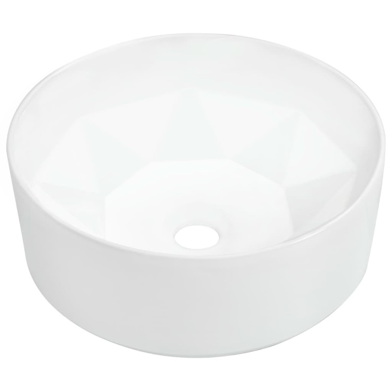 vidaXL Νιπτήρας Λευκός 36 x 14 εκ. Κεραμικός
