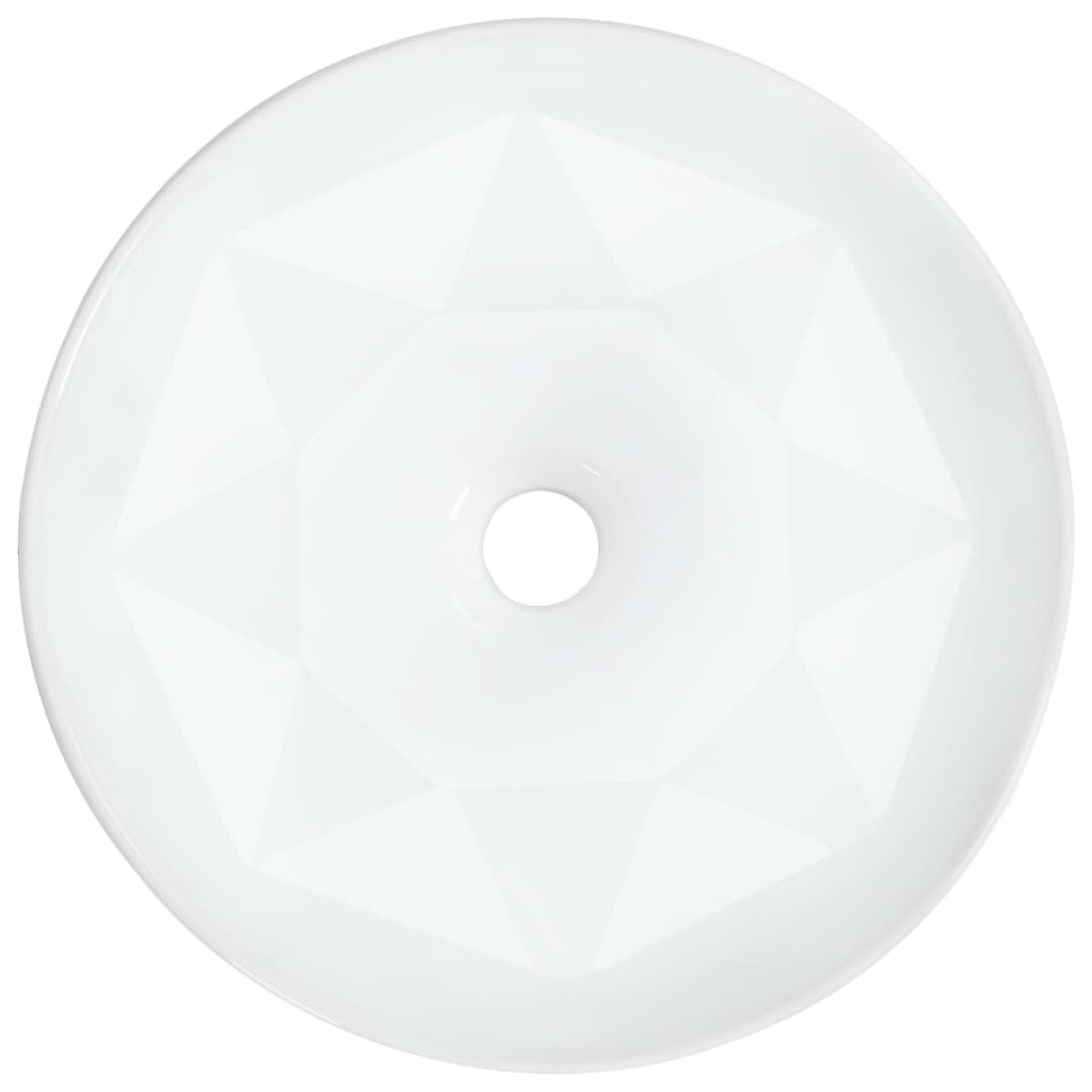 vidaXL Νιπτήρας Λευκός 36 x 14 εκ. Κεραμικός