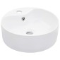 vidaXL Νιπτήρας με Οπή Υπερχείλισης Λευκός 36 x 13 εκ. Κεραμικός