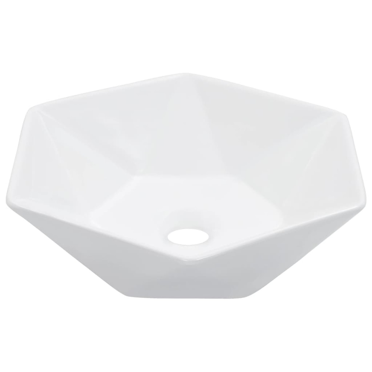 vidaXL Νιπτήρας Λευκός 41 x 36,5 x 12 εκ. Κεραμικός