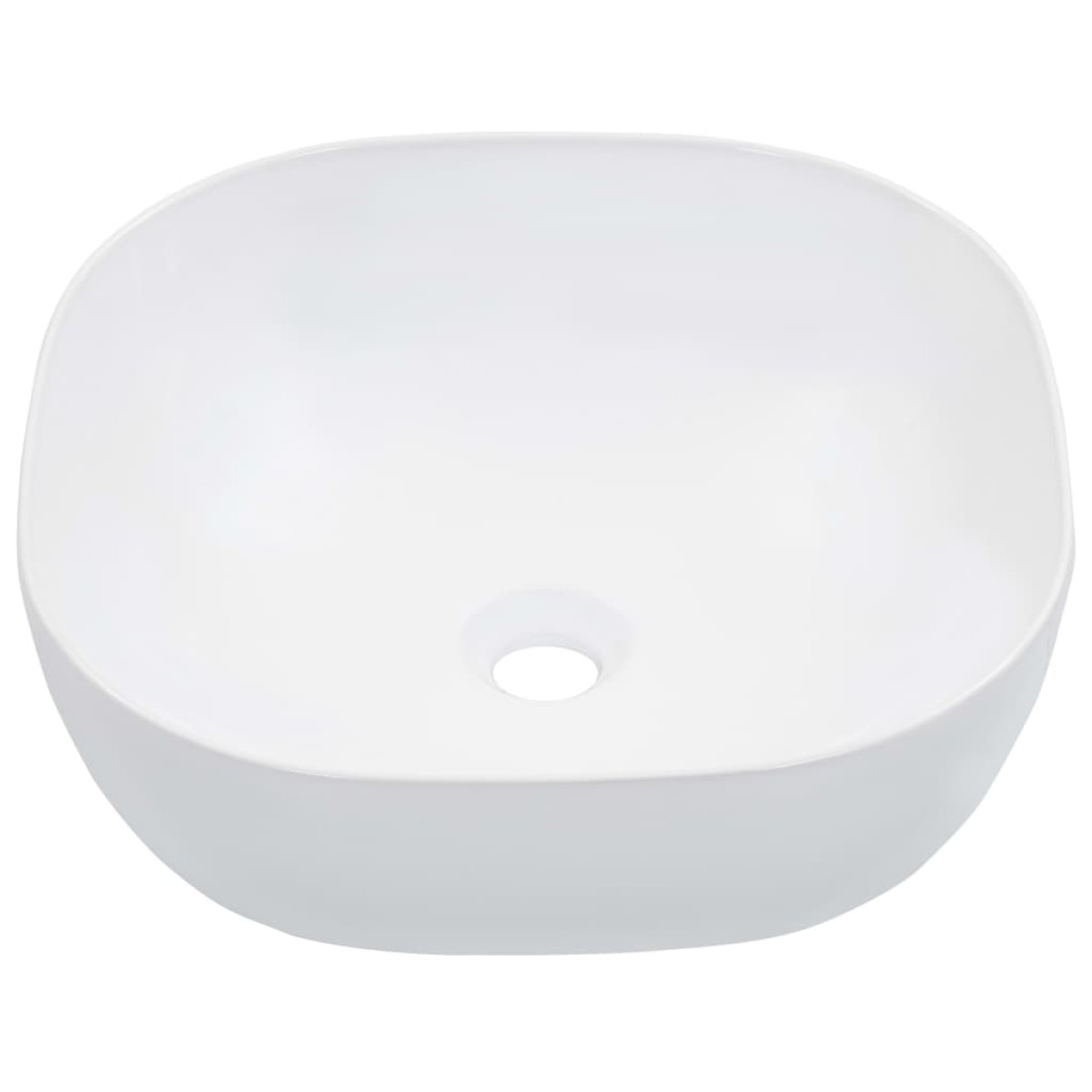vidaXL Νιπτήρας Λευκός 42,5 x 42,5 x 14,5 εκ. Κεραμικός