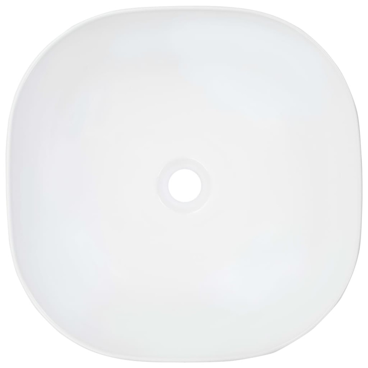 vidaXL Νιπτήρας Λευκός 42,5 x 42,5 x 14,5 εκ. Κεραμικός