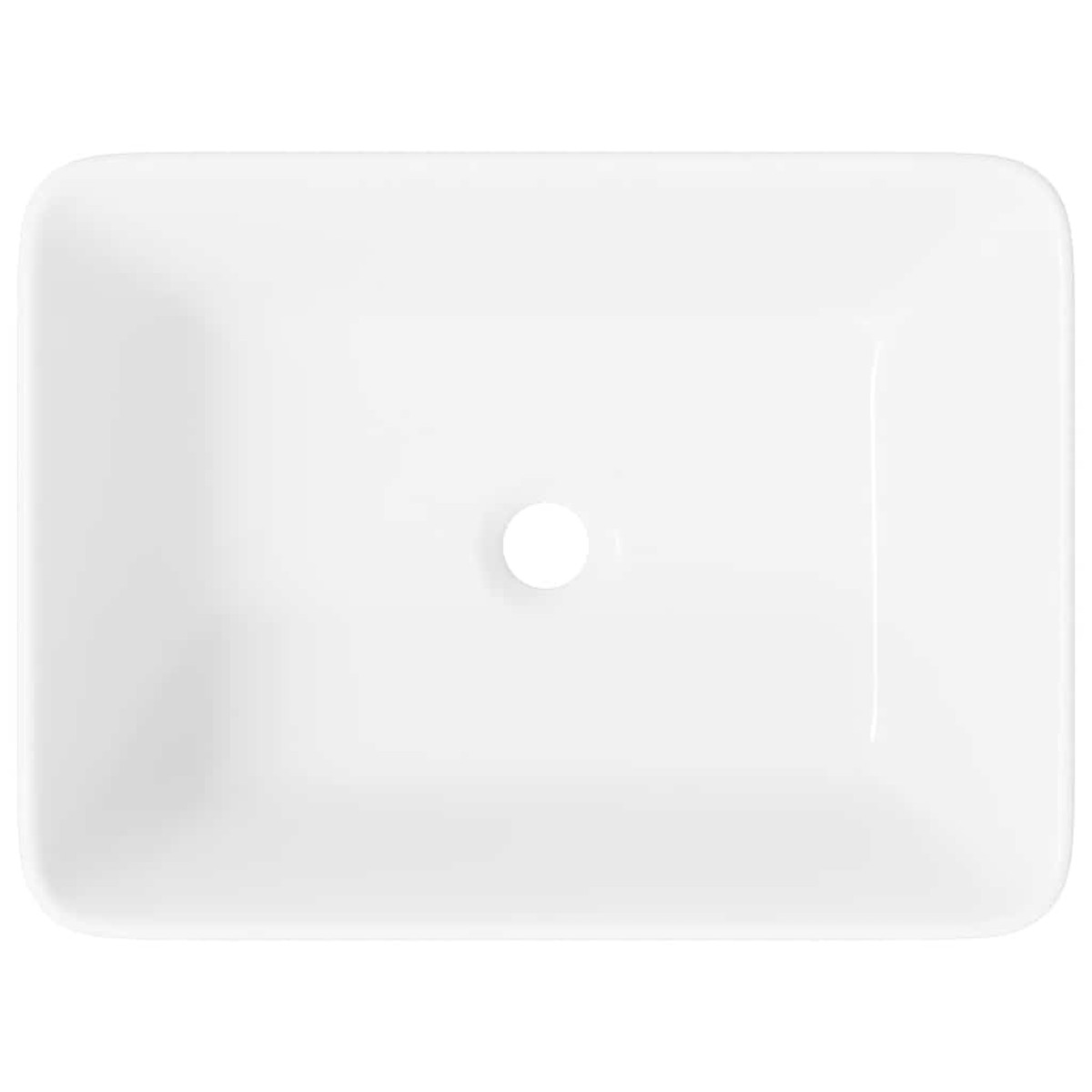 vidaXL Νιπτήρας Λευκός 40 x 30 x 13 εκ. Κεραμικός