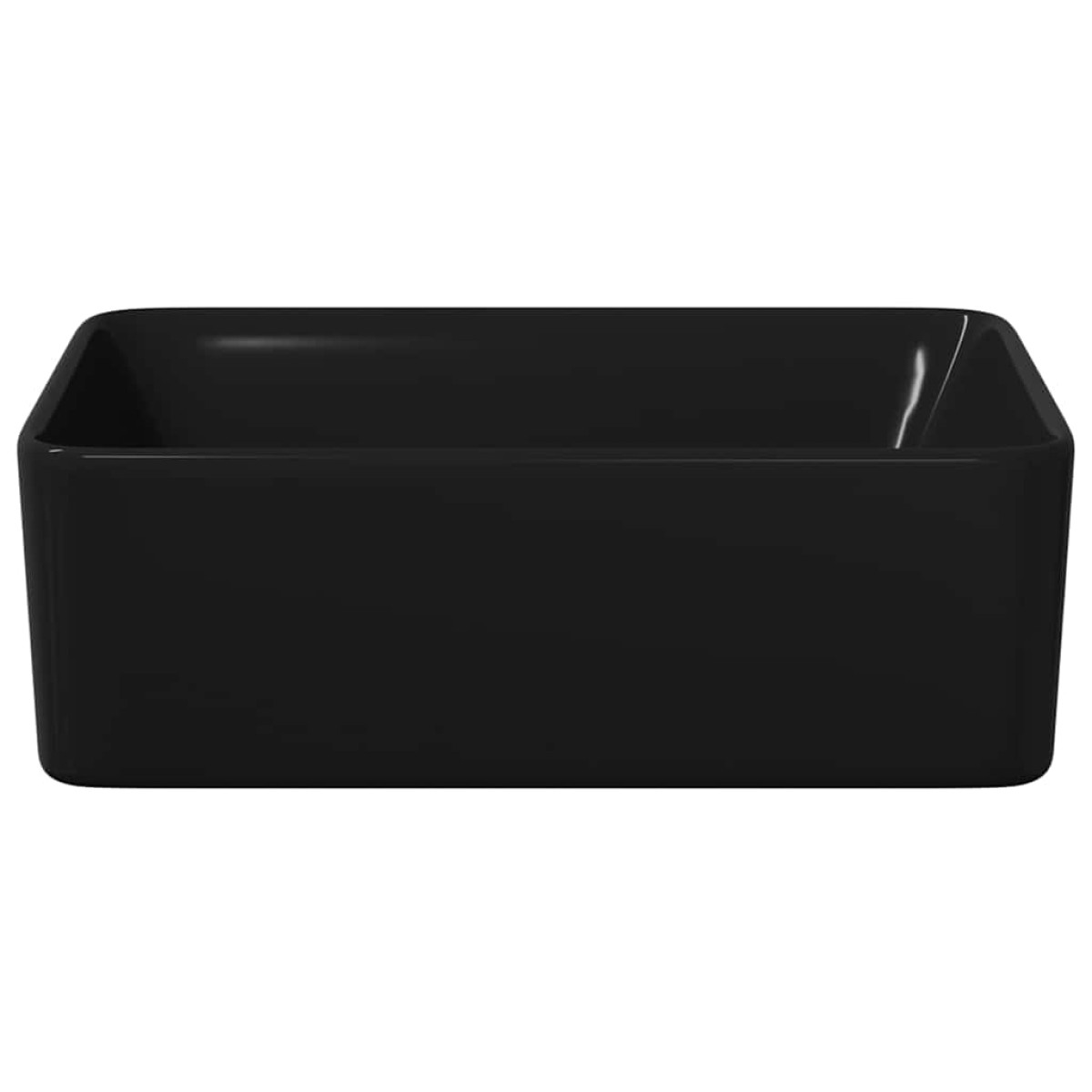 vidaXL Νιπτήρας Μαύρος 40 x 30 x 13 εκ. Κεραμικός